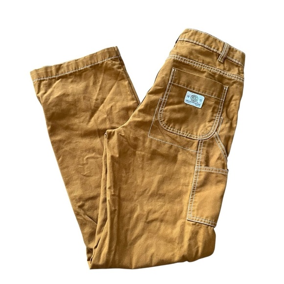 NWOT Women’s Urban Outfitters BDG Brown Canvas  Cotton Carpenter Pants SZ 26 - Picture 6 of 9